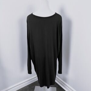Old Navy Tunic Top Womens XXL Tall Luxe‎ Long Sleeve Black Stretch Soft